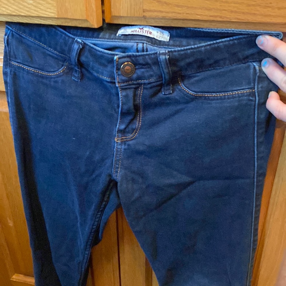 Hollister skinny jeans or jegging‘s waist 25 inch length 27 inch size one short